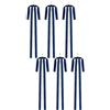 SageFurned Confezione da 6 fiocchi in velluto rosso lunghi - Fiocchi per albero di Natale per decorazioni fai da te per ghirlande, ciondoli, porte, decorazioni festive (blu)