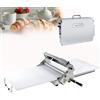 Generico Srotolatrice Pieghevole Per Pasta Rullo Manuale Impasto,Sfogliatrice Pasticceria,uso Commerciale E Domestico, Design Compatto Spessore Regolabile Per Pizza Perfetta,Croissant (Modello 300)