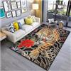 JIAOJING Arte Giapponese Tiger Tattoo Pattern Tappeto Soggiorno Camera Da Letto Comodino Bagno Tappetino Area Tappeto Decor 60X90Cm