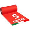 SOLEILUX 1mt x 5mt Passatoia Rossa Natalizia Tappeto ROSSO Feltro rosso natale chiesa matrimonio negozio - Prodotto italiano