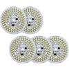 SPOUPKFKCK 5 pz/lotto Chip LED Adatto for La Lampada Lampadina W 7 9 12 SMD 2835 Rotonda Ha Condotto Luce PCB Board AC 220 V-240 V FAI DA TE di Illuminazione Riflettore(12W,220V_WARM WHITE)