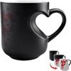 Generico Magic Coffee Cup, Tazze Che Cambia Colore Di Cuore, Tazze San Valentin Da 400 Millilitri,Tazzes Divertenti In Ceramica Con Manico, Regali San Valentin Per Lui Lei, Per Coppie Pausa Viaggio Festa Sera
