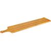 smokemax® XL - Tavola da portata in bambù scuro versione lunga (circa 100x22x2cm), tagliere, tavola di design in legno di bambù (100% oliato con olio d'oliva naturale)