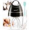 Migecon Mescolatore Elettrico - elettrico per uova portatile da cucina, frullino per dolci | Senza Fili | Facile da Pulire |, utilizzabile con uova, caffè, cioccolata calda, panna(Nero)