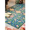 Excelsa Living Tappeto Decorativo da Arredo, Multidecoro, Poliestere, Ciniglia e Cotone, 165x110 cm, Antiscivolo, Tessuto Jacquard (La Via della Seta)