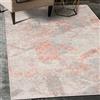 Mazovia Tappeto Salotto Moderno Pelo Corto - Tappeti Moderni Soggiorno - Tappeti Camera da Letto - Tappeti Salotto Grandi Dimesnioni - Motivo Astratto Vintage - Grigio Salmone 120x170 cm