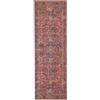 RugVista Khalifa Oriental, Tappeto, Orientali, 80 x 250 cm, Rettangolare, Pelo corto, Soggiorno, Camera da letto, Cucina, Corridoio, Lavabile in lavatrice, Rosso