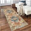Siunwdiy Tappeti Corridoio Lungo 3 Metri Tappeto Passatoia Cucina Antiscivolo Lavabile, Runner Vintage colorato per Soggiorno, Camera da Letto, Ingresso, Scendiletto Camera da Letto, 60x300cm
