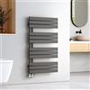 EMKE Scaldasalviette ad Acqua Calda, 1041x600 mm, Termoarredo da Parete, Antracite, 670W, Porta Salviette Riscaldato, Facile Installazione, Design Moderno