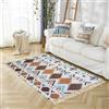Tomifine Tappeto Bohémien con Nappe Tessuto Lavabile Antiscivolo, 80x160 cm, A02