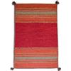 SpazioTessile Passatoia Corsia Tappeto Orientale 100% Cotone Nappe Kilim 9 Misure 6 Colori ch (Rosso, 60x280)