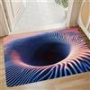 AVSMGP Tappeto 3D con illusione ottica, morbido, antiscivolo, lavabile, motivo vortice, per ingresso, bagno, scale, sala giochi, soggiorno, G, 60 x 90 cm