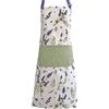 matches21 HOME & HOBBY matches21 Bellissimo grembiule da cucina Lavina in cotone - grembiule da cucina con stampa lavanda in stile rustico bianco verde - grembiule per cucinare, cuocere grigliate come accessorio da cucina