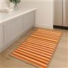 GX GARGIX Tappeto Cucina Antiscivolo, Passatoia Lavabile, Set Stuoie Multiuso con Bordo in Tessuto Degrade Cucina Varie Misure e Colori (50X340cm, NMB-2 Beige)