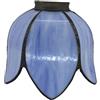 artigianatodaloise Vetro stile Tiffany petali blu ricambio paralume per lampada applique abat-jour Made in Italy