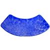 LVYXON Tappetino da bagno angolare a forma di mezza luna, antiscivolo, lavabile, assorbe l'acqua, fondo antiscivolo, 30 x 60 x 100 cm (blu reale)