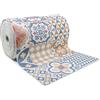 Giuri Tessuti - PASSATOIA per Cucina in Vinile - Tappeto Runner Antiscivolo e Lavabile in PVC - Largo 50 cm (180 CM, SUMMER TILES)
