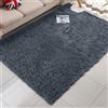 DYINDUN Tappeto Morbido Salotto 80 x 180 cm Antiscivolo Morbido e Soffice Tappeti Soffici Monocromatico per Soggiorno, Camera da Letto, Cucina e Corridoio, Grigio Scuro