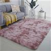 YUHUILI Tappeto Salotto Morbido 100 x 130 cm Lavabile Peloso Tappeti Moderni Soggiorno Lavabile in Lavatrice Adatto per Tappeto per Soggiorno, Tappetino per Il Letto, Viola Rosa