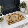 Generic Zerbino natalizio con decorazione rustica dorata, per ingresso esterno e interno, antiscivolo, impermeabile, antipolvere, facile da pulire, 73 x 43 cm