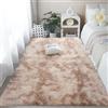 CUIMEI Tappeto Pelo Lungo Salotto 110 x 220 cm, Fondo Antiscivolo, Lavabile Fino a 30 Gradi, Morbidissimo, Aspetto Pelliccia, per Cameretta Tappeti Moderni Soggiorno, Beige