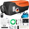 KESSER® Riscaldamento diesel 8 kW, 12 V/24 V, timer, display LCD, telecomando, riscaldamento rapido, silenziatore, termostato (arancione, 8 kW)