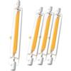 Generico 118mm 20W R7S LED Lampadina, 220V T3 20w Equivalente a 200W Lampada Alogenaluminosità, R7S COB 4500K Bianco Naturale 2000LM Sfarfallio, Illuminazione Fascio 360°, 4pcs