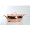 arterameferro Pentola in rame stagnato da cucina professionale Manici Ottone 25 cm