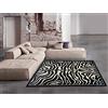 ALFOMBRAS IBERIA Tappeto da salotto moderno con disegno a Zebra | di pelo corto in polipropilene e 100% lavabile | In varie misure, ideali per qualsiasi soggiorno, camera da letto, soggiorno, sala da pranzo 135x190cm
