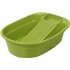 LOVIVER Bacinella per lavare, tinozza per lavare la biancheria con asse da lavare, bacinella per la pulizia della casa, bacinella per la casa per calzini, VERDE