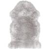 IlGruppone Tappeto in Finta Pelliccia Sintetica Di Agnello Pecora A Pelo Lungo Decorativo Super Morbido 60 x 90 Cm - Grigio chiaro
