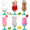 Platinux Bicchieri da cocktail 400ml (max. 470ml) Set di bicchieri (6 pezzi) Bicchieri da longdrink grande blu/turchese