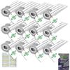 IMPORT GE.RA. EXPORT Sacchetti Aspirapolevre Compatibili con Folletto VK7 VK7S FP7 FP7S, Sacchetto in Microfibra 5 Strati + Profumini + Cristalli LAVANDA (12 Sacchetti + Profumini + Deodorante 07)