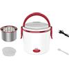 DISCORAMA SCALDAVIVANDE ELETTRICO PORTATILE PORTAVIVANDE TERMICO IN ACCIAIO 40W LUNCH BOX PRANZO UFFICIO LAVORO