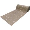 SalGiu Tappeto Cucina al Metro Fantasia Cuori Passatoia Antiscivolo Lavabile Gommato Pvc (2,5 Metri, Beige)