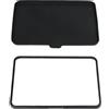 Generic Set di pellicole protettive per Bimby TM7 con rivestimento in silicone e cornice, 24,7 x 18,2 x 1 cm, colore nero, per TM7