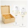 fashwork - Coppia Calici Vino Personalizzabili Proposta Matrimonio, Calici Personalizzati da 50 cl, bicchieri vino rosso o prosecco - Idee Regalo Anniversario, SanValentino e scegli la scatola regalo