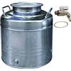 MAFFEI Contenitore fusto olio acciaio inox alimentare Maffei serie Fusto 15 lt bidone completo di rubinetto e guarnizione