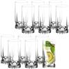 KADAX Bicchieri Trasparenti da Cocktail in Vetro, Bicchieri Highball con Profilo Alto per Long Drink, Mojito e Acqua, Tumbler Moderni (Set di 12, 325 ml)