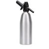 Homefurnishmall Sifone per acqua frizzante in alluminio, ideale per bevande gassate fai da te, per cocktail, succhi di frutta e bevande gassate (argento)