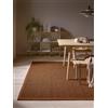 Benuta Pure - Tappeto in sisal Greta - Marrone chiaro 140x200 cm - 100% sisal - Rettangolare & in stile: bordura, tinta unita, natural living, scandinavo - Facile da pulire per soggiorno e camera da