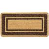Generico Zerbino Tappeto Cocco Antiscivolo 100% Fibra Naturale Elegante Robusto Ingresso (MARRONE, 50x100 Cm)