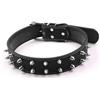 GLOGLOW Collare per Cani, Leggero e Alla Moda Punk con Punte, Collare Regolabile in Pelle PU, Pratico con Rivetti Borchiati, per Cani Taglia Media e Grande in Passeggiate, Addestramento,