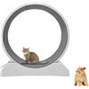 Loohacp Ruota per esercizi per gatti con sistema di bloccaggio, carico massimo 10 kg, dispositivo fitness per perdere peso, adatto per casa, negozio di animali domestici, ecc