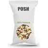 POSH 10 kg di mangime per pappagalli grandi senza additivi, granulato vitaminico, girasole, noci, canapa, zucca miscela naturale