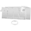 Milageto Filtro per Acquario, Filtro a Goccia, Cascata Trasparente, Aumenta Il Flusso d'Acqua, Accessorio per Scatola Filtro da Appendere per Piccoli acquari, Trasparente 24x10.5x10cm