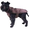 Fashion Dog Cappotto per cani con fodera in pelliccia sintetica, marrone, 30 cm