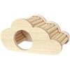 Generic Casa per Gabbia per criceti in Legno - Tana per criceti in Legno, Casetta in Legno per roditori | Habitat per Gabbia in Legno per criceti Nani, Decorazione con Piattaforma ad, Parco Giochi in