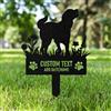 AGEUIRPOD Targa Commemorativa Personalizzata in Metallo per Animali Domestici con Testo/ Nome/Data, Commemorativo per Cani Defunti, Lapide Personalizzata per Cane Gatto, Giardino DecorazioneTombale Animali