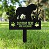 AGEUIRPOD Targa Commemorativa Personalizzata in Metallo per Animali Domestici con Testo/ Nome/Data, Commemorativo per Cani Defunti, Lapide Personalizzata per Cane Gatto, Giardino DecorazioneTombale Animali